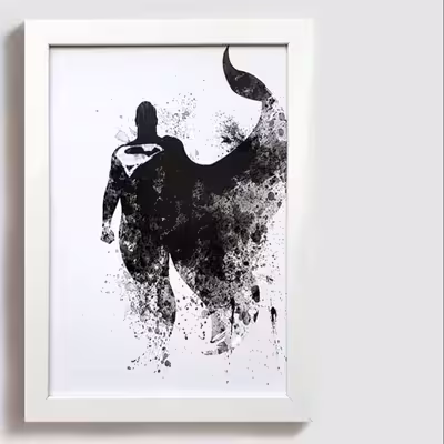 تابلو مدل سوپرمن کمیک superman dc comic W001