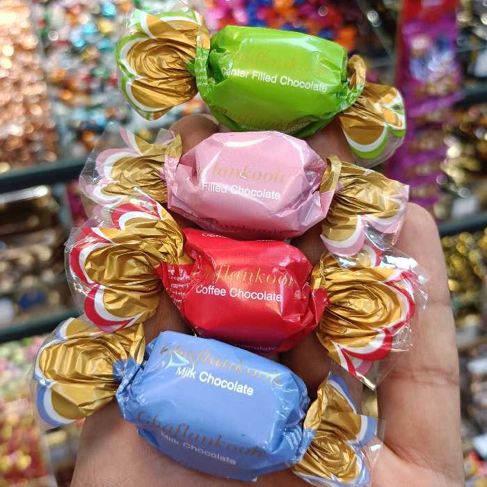 شکلات میکس کاکائویی قافلانکوه خوشمزه و خوشگل 200 گرمی آجیل و خشکبار مهران 