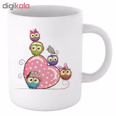 ماگ طرح جغد کد 9637
