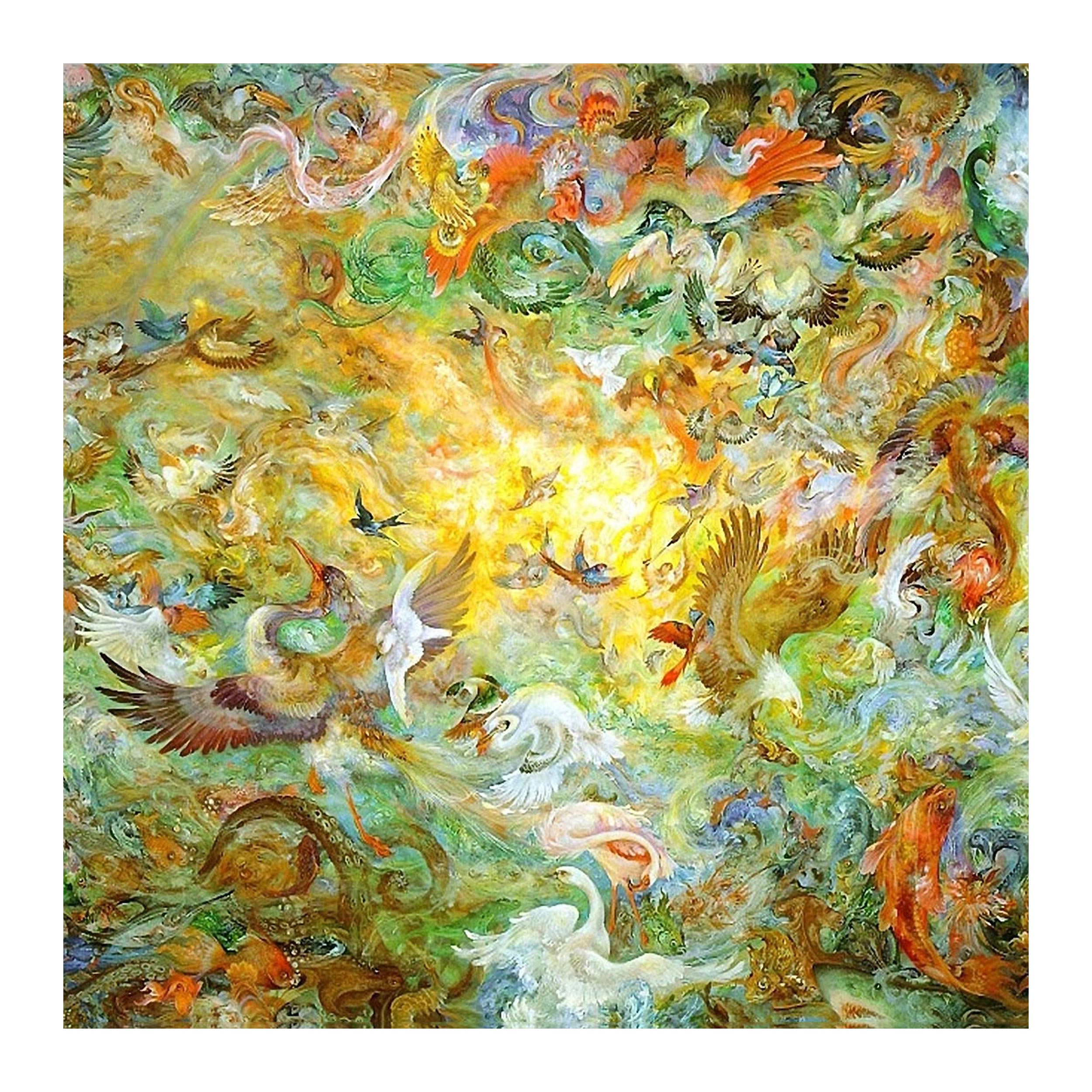 تابلو شاسی مدل R1064 طرح نقاشی مینیاتوری