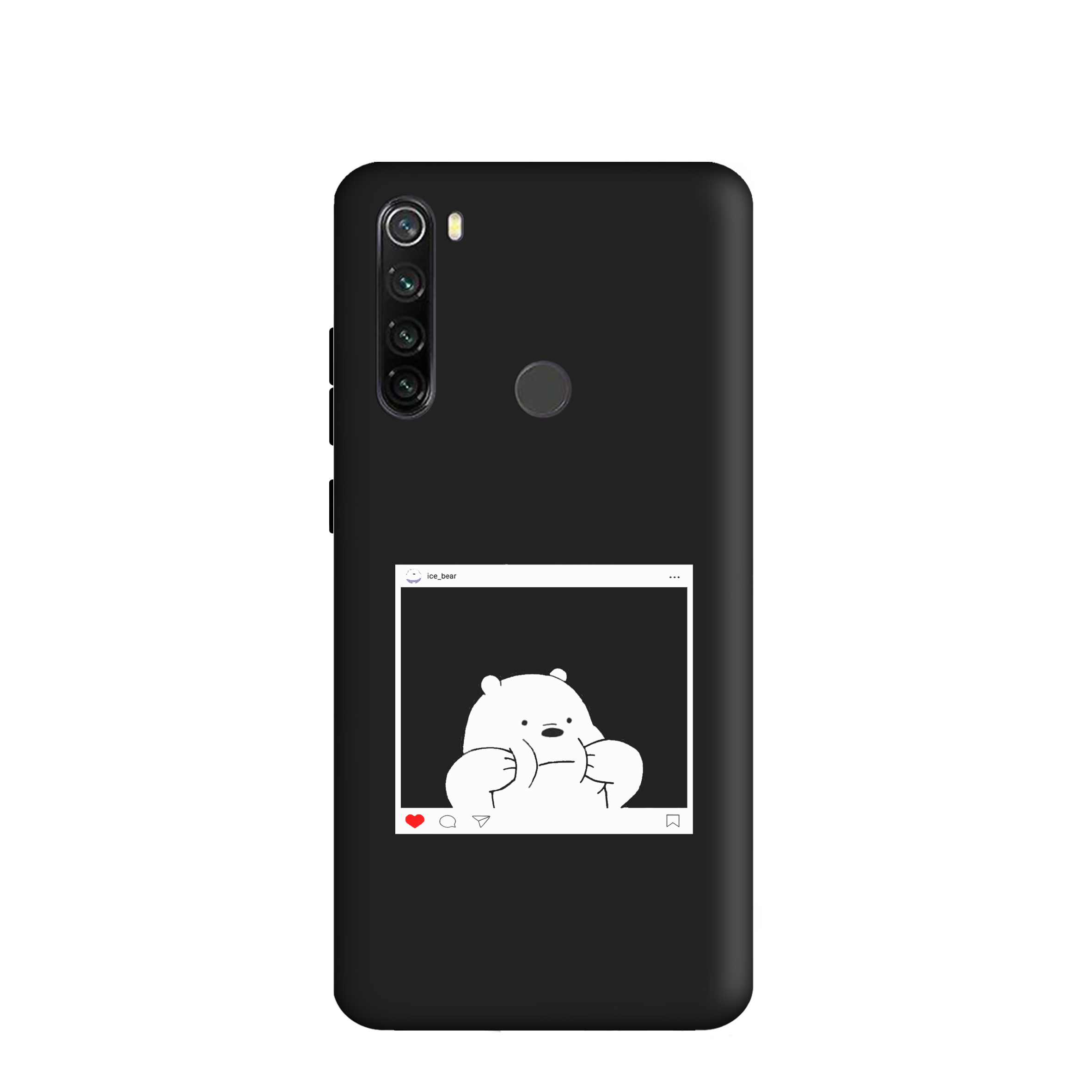 کاور طرح  خرس کله فندقی  کد y9037 مناسب برای گوشی موبایل شیائومی  Redmi Note 8T