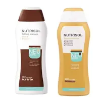 شامپو ضد ریزش مو نئودرم مدل NUTRISOL حجم 300 میلی لیتر به همراه نرم کننده