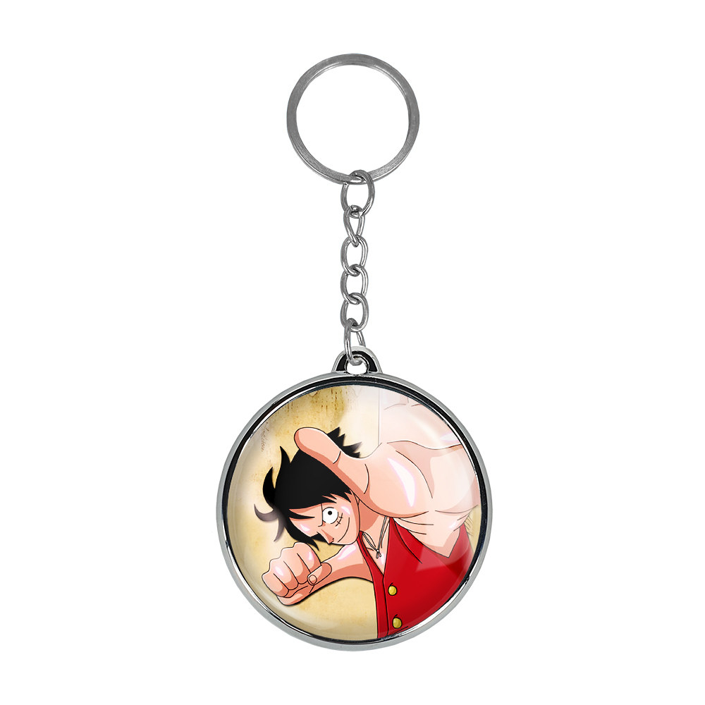 جاکلیدی خندالو طرح ترافلگر و لوفی انیمه وان پیس مدل دوطرفه کد 1727817274