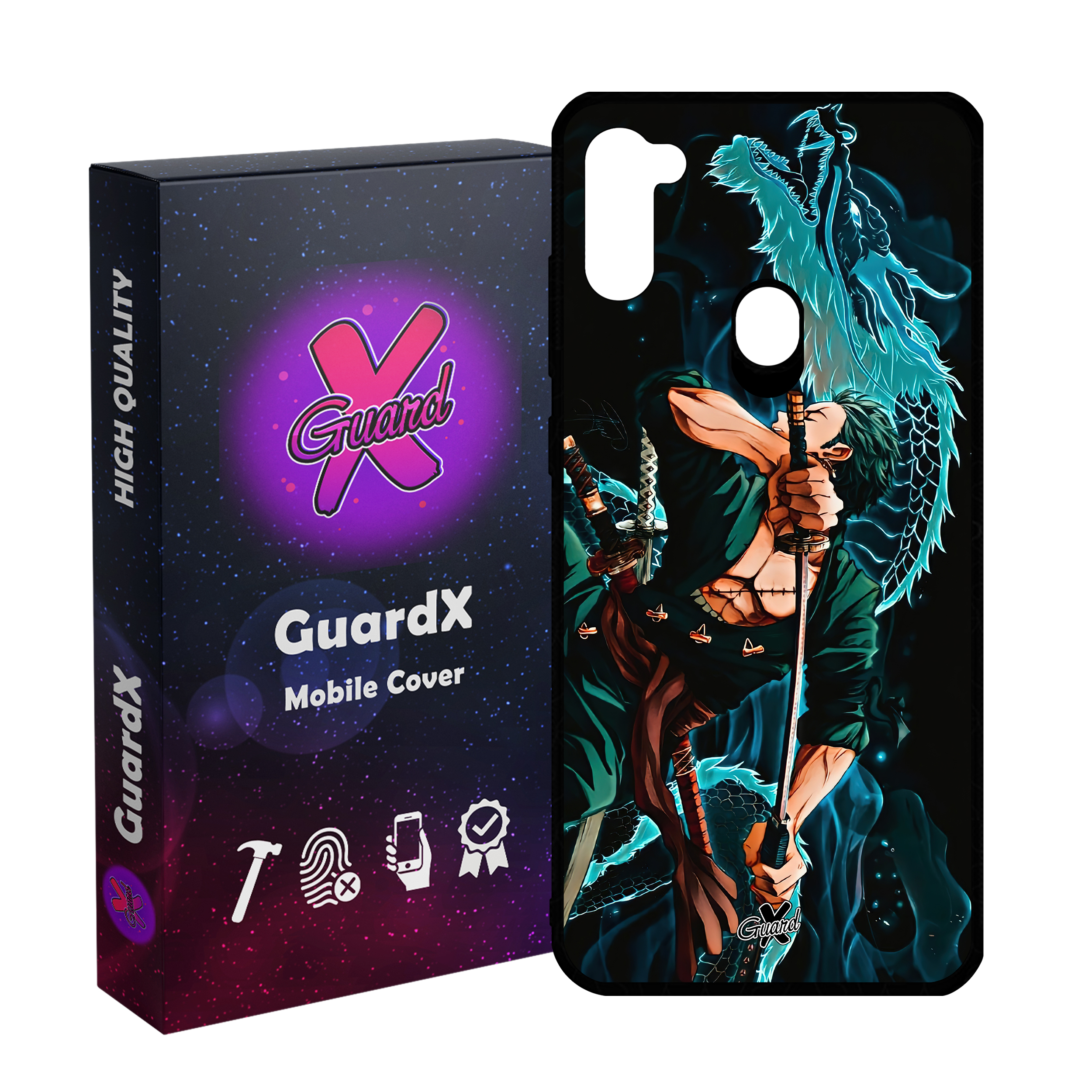 کاور گارد ایکس طرح Roronoa Zoro Anime مدل Glass10553 مناسب برای گوشی موبایل سامسونگ Galaxy A11/M11