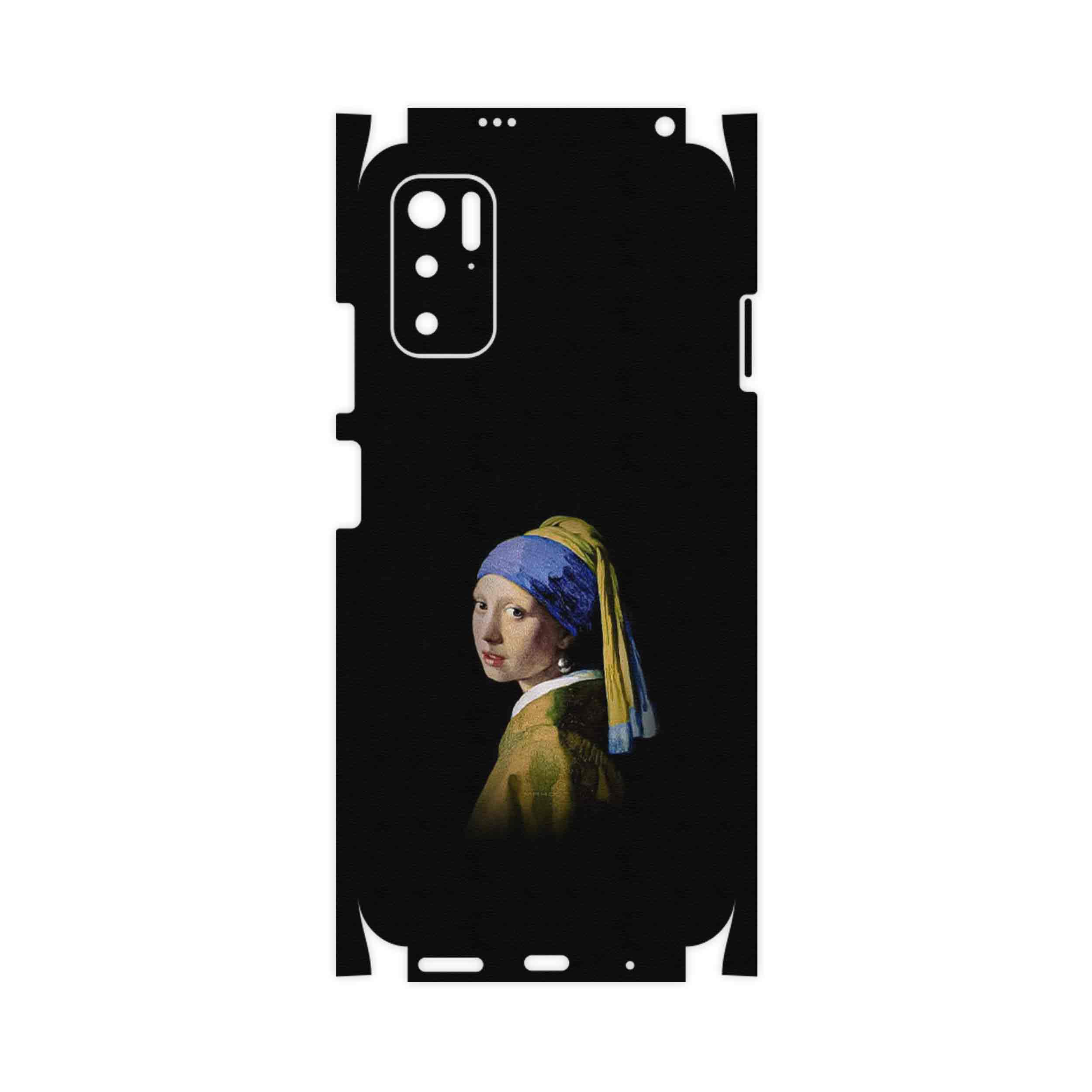 برچسب پوششی ماهوت مدل Girl with a Pearl Earring of Vermeer-FullSkin مناسب برای گوشی موبایل شیائومی Poco M3 Pro 5G