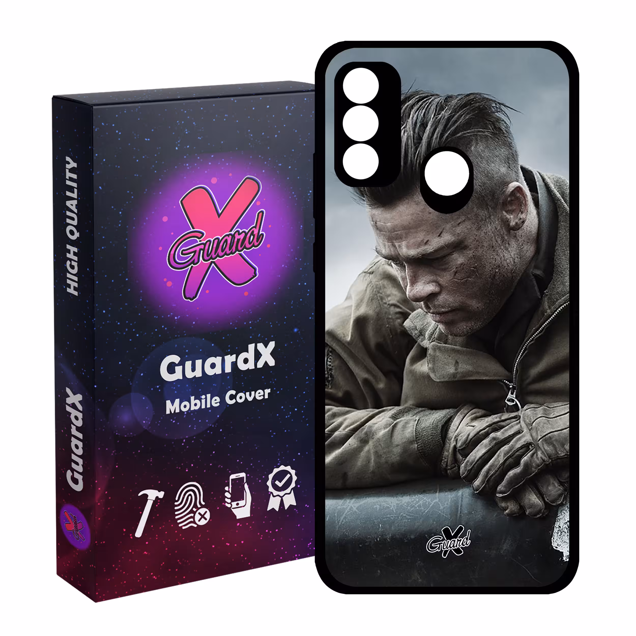 کاور گارد ایکس طرح Brad Pitt مدل Glass10134 مناسب برای گوشی موبایل هوآوی P Smart 2020