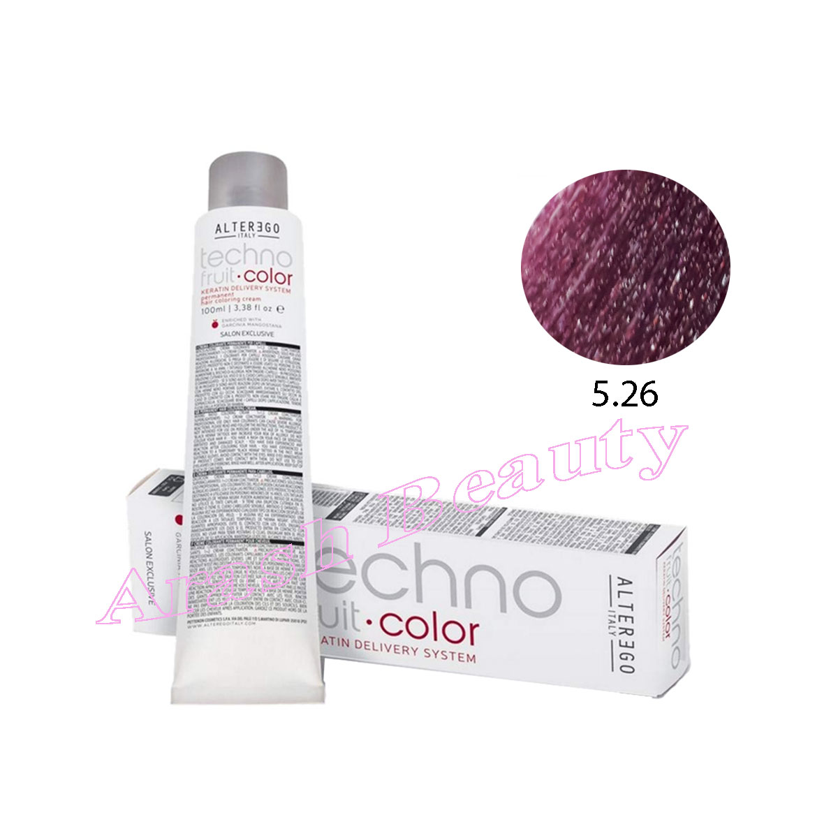 رنگ مو تکنو آلترگو 5.26 بلوطی قرمز آی ریش روشن Alterego Techno