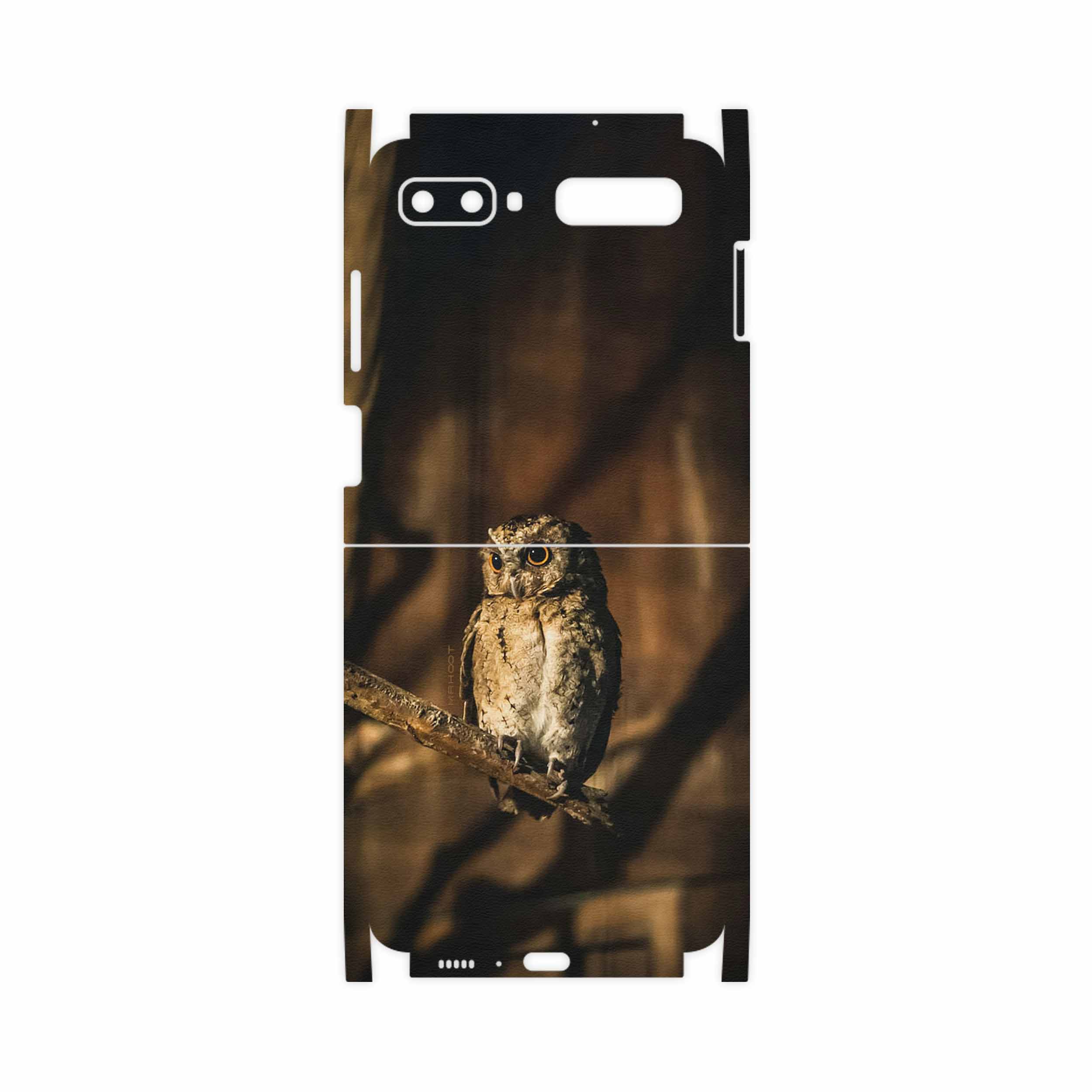 برچسب پوششی ماهوت مدل Owl-FullSkin مناسب برای گوشی موبایل سامسونگ Galaxy Z Flip