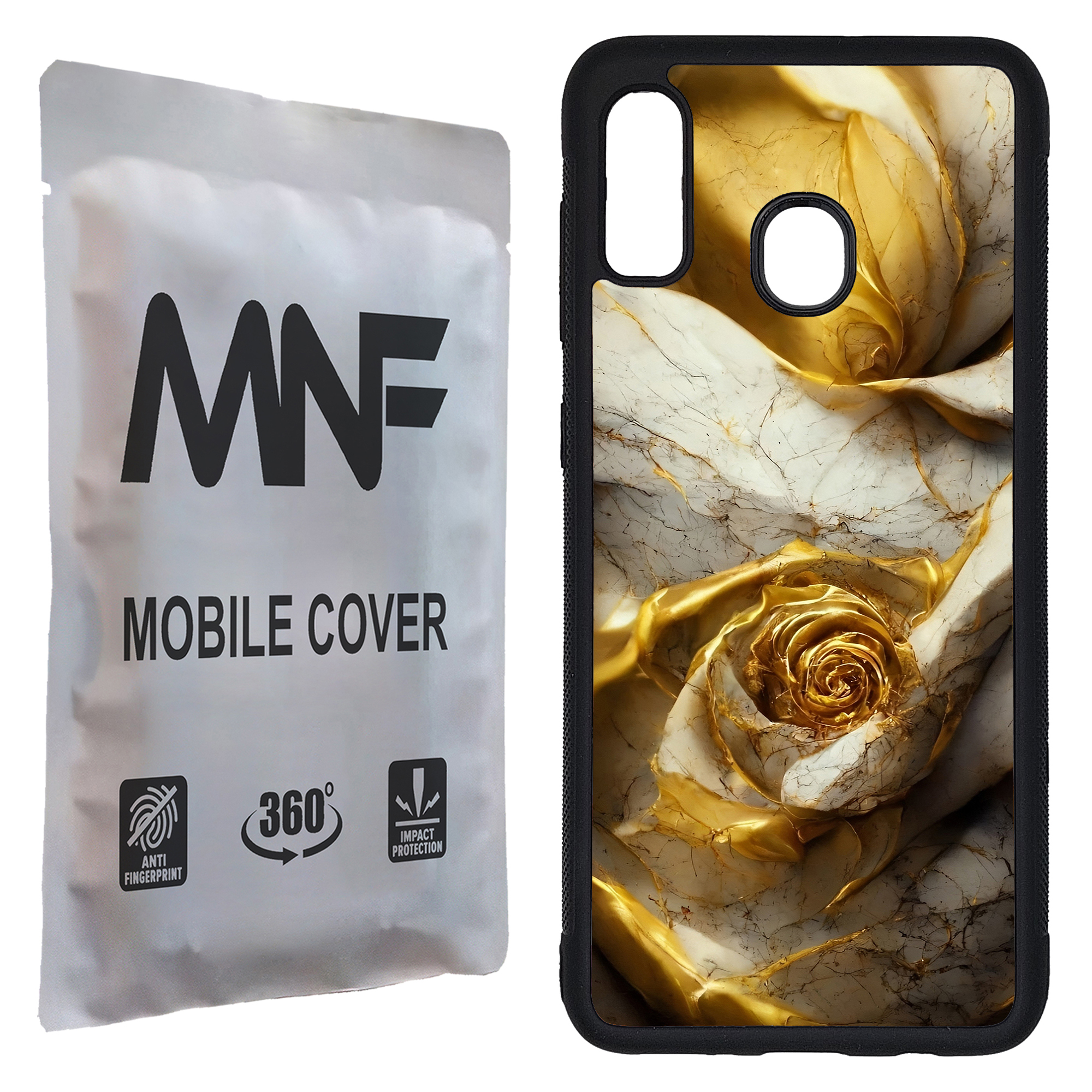 کاور ام ان اف طرح گل سنگی کد P-023 مناسب برای گوشی موبایل سامسونگ Galaxy A20 / A30