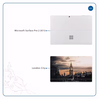 برچسب پوششی ماهوت مدل London City مناسب برای تبلت مایکروسافت Surface Pro 2 2013