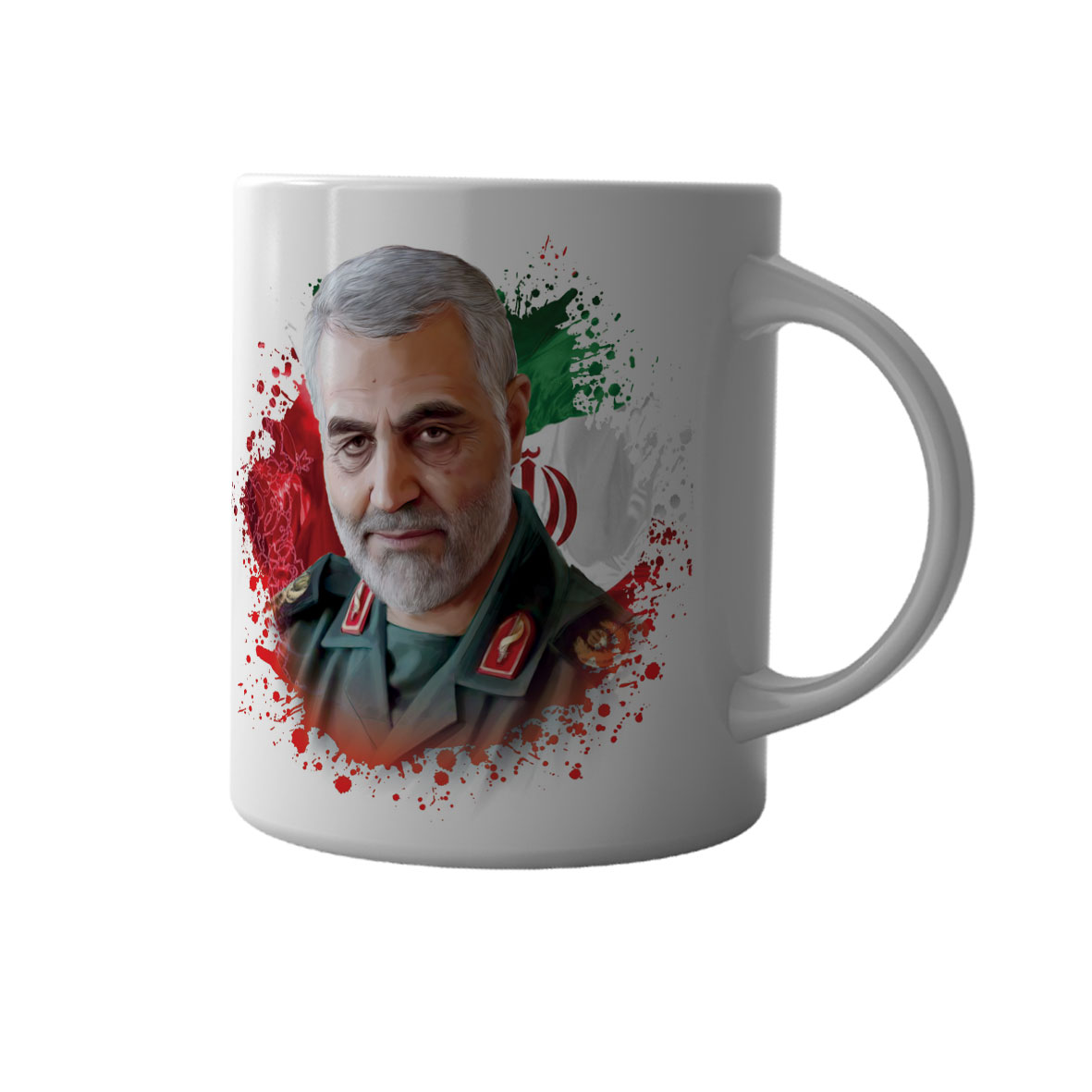 ماگ طرح شهید سلیمانی کد m-028 