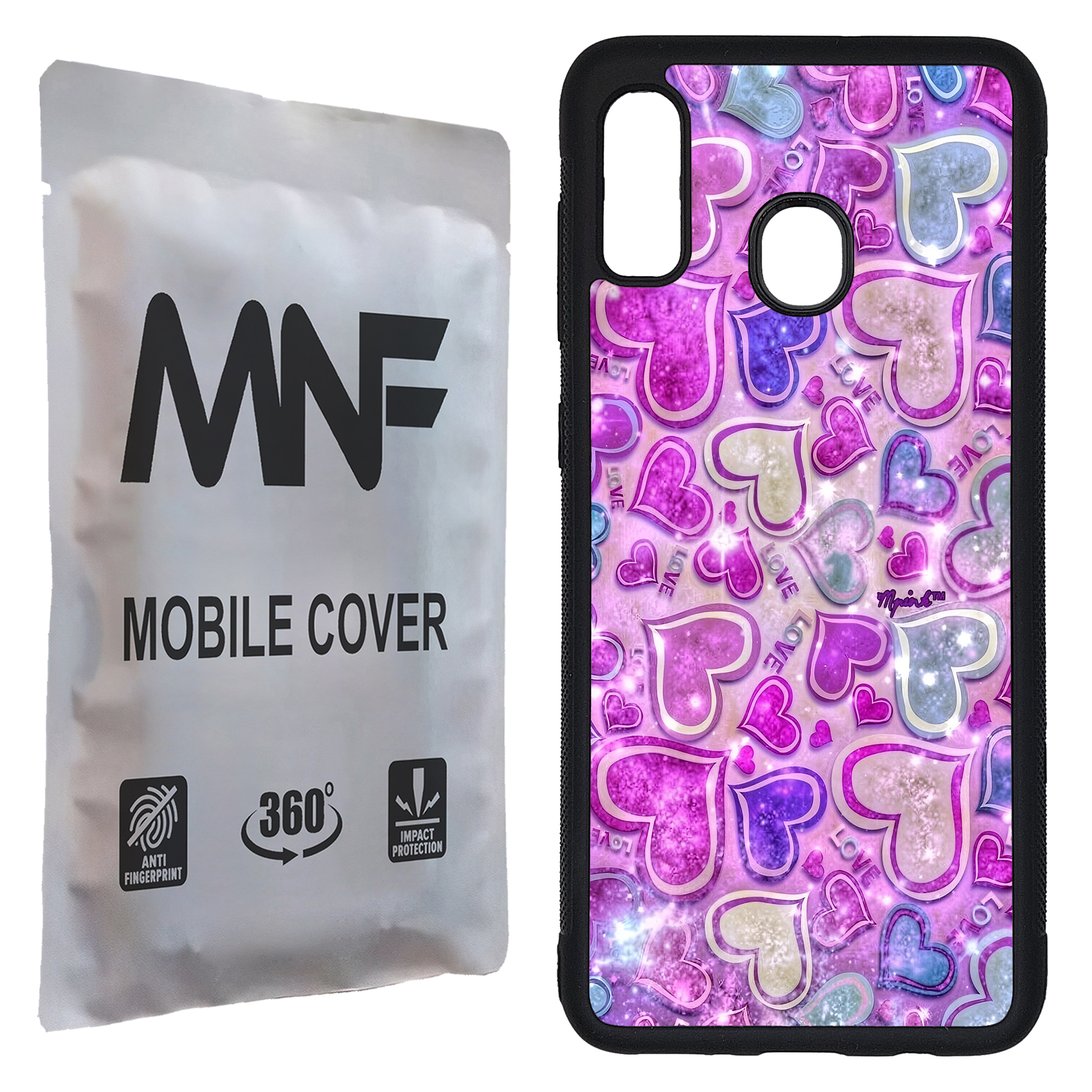 کاور ام ان اف طرح قلبی LOVE کد P-019 مناسب برای گوشی موبایل سامسونگ Galaxy A20 / A30