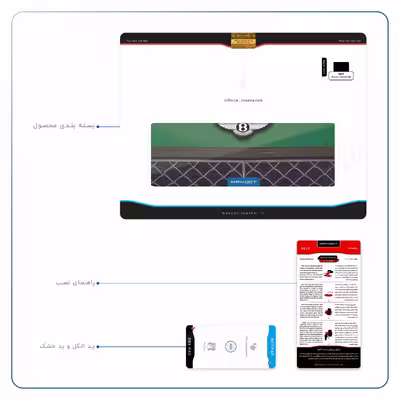 برچسب پوششی ماهوت مدل Bentley مناسب برای تبلت اپل iPad Air 2 2014 A1566