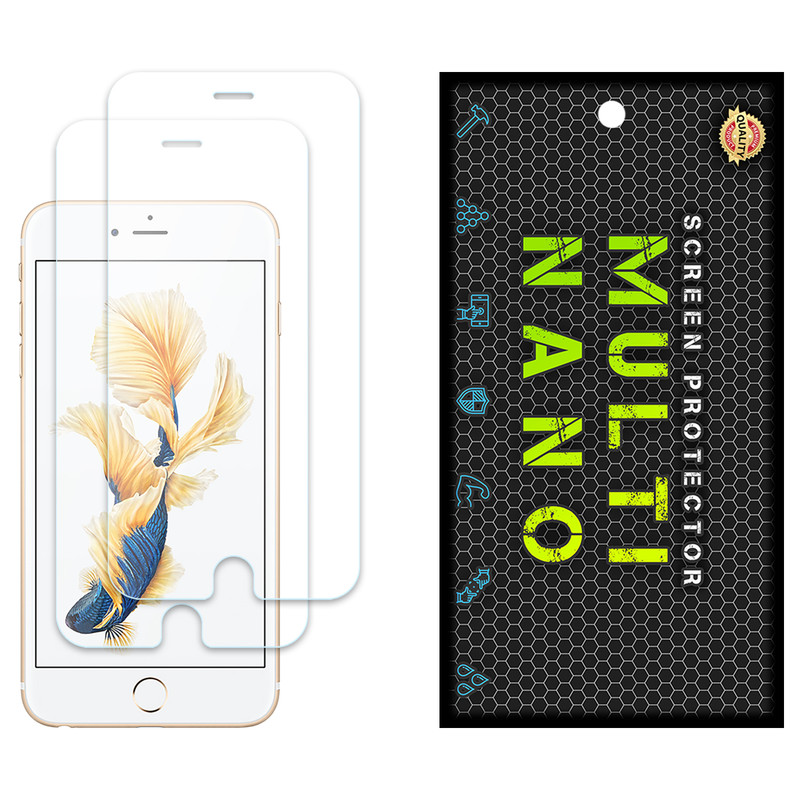 محافظ صفحه نمایش مولتی نانو مدل X-S2N مناسب برای گوشی موبایل اپل iPhone 6 Plus بسته دو عددی | کالا برتری