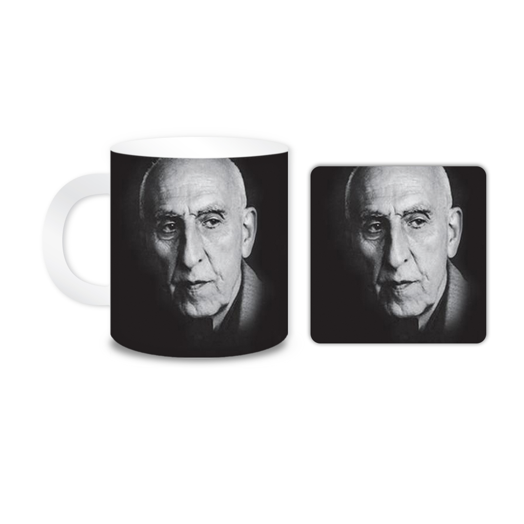 ماگ مدل مصدق کد 1119 به همراه زیر لیوانی