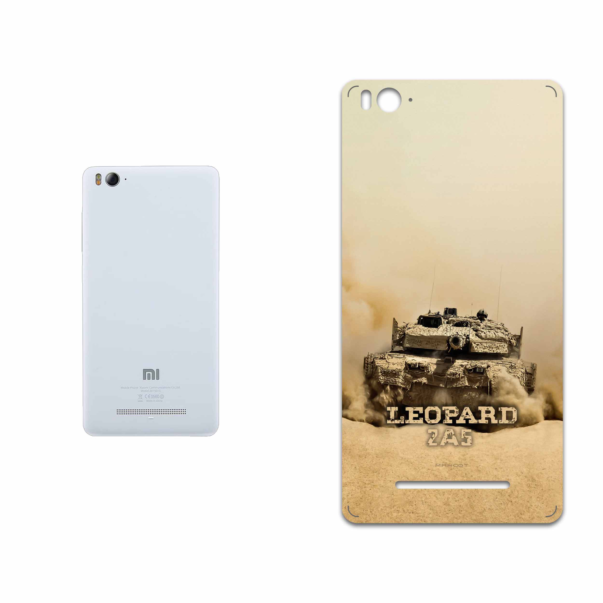 برچسب پوششی ماهوت مدل Leopard 2A5 tank مناسب برای گوشی موبایل شیائومی Mi 4i