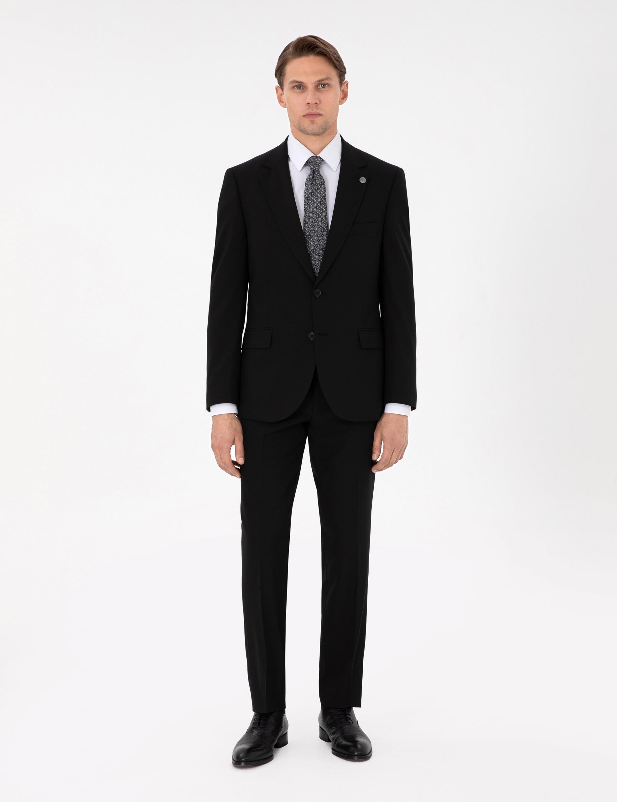 کت و شلوار مردانه مشکی پیرکاردین - فروشگاه لباس شهرمون