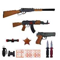 ست تفنگ بازی مدل Bloodshot10