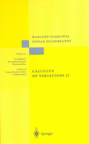 خرید و دانلود نسخه کامل کتاب Calculus of Variations II. The Hamilton Formalism: The Hamiltonian Formalism: v. 2