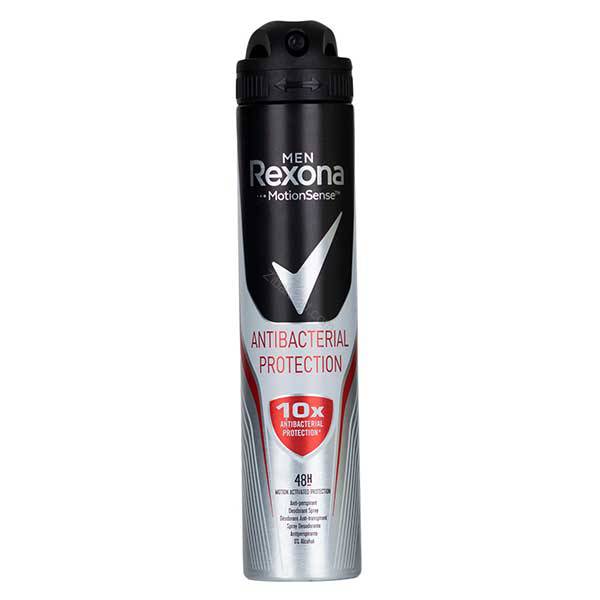 اسپری ضد تعریق مردانه رکسونا مدل Antibacterial Protection 10X