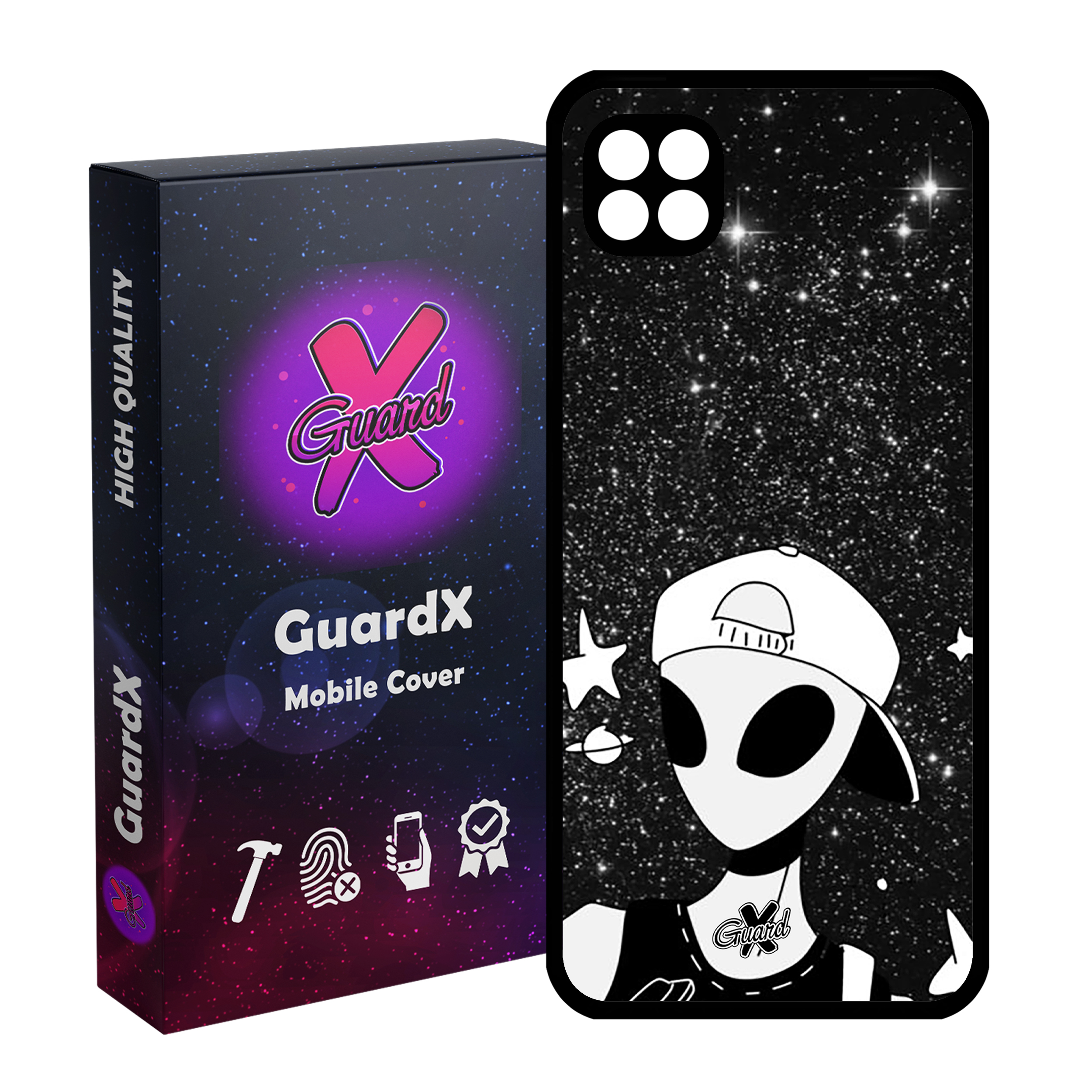 کاور گارد ایکس طرح Alien مدل Glass10307 مناسب برای گوشی موبایل سامسونگ Galaxy A22 5G