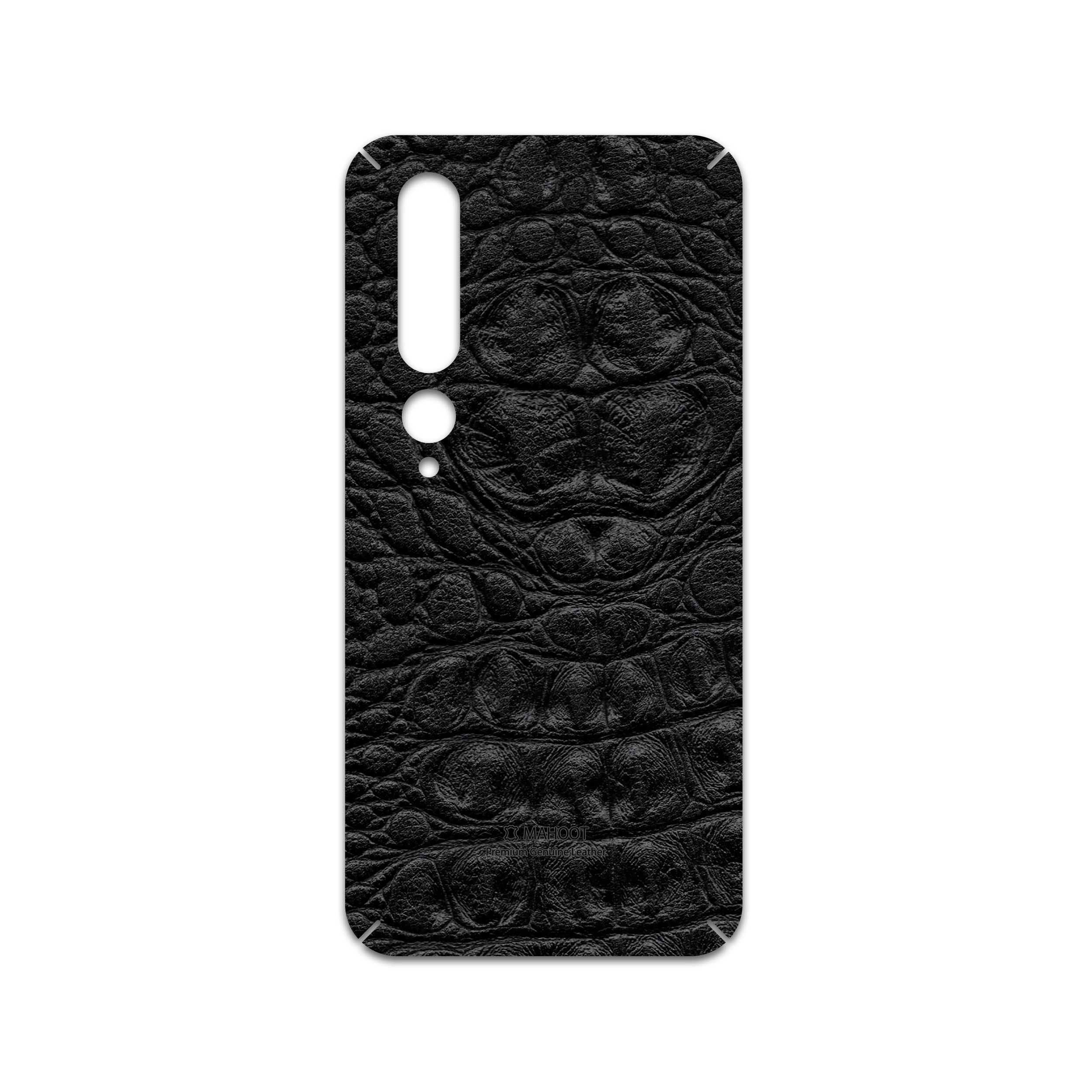 برچسب پوششی ماهوت مدل Black-Crocodile-Leather مناسب برای گوشی موبایل شیائومی Mi 10 5G