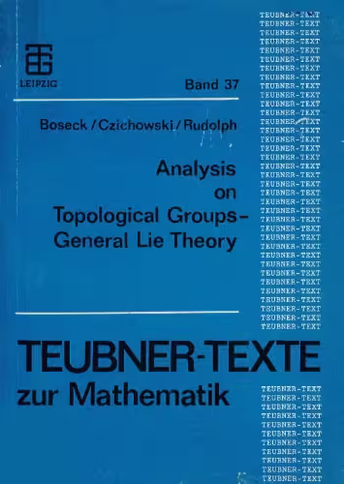 خرید و دانلود نسخه کامل کتاب Analysis on topological groups : general Lie theory