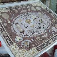 سفره چهارنفره قابی 1 متر در 82 سانت طرح کافه