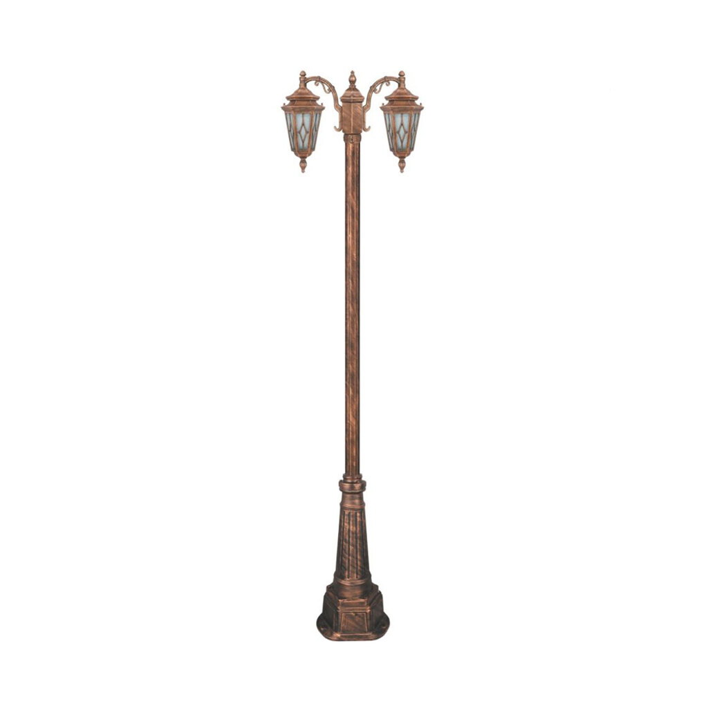 چراغ دوشاخه حیاطی و پارکی تکشیدفام مدل معبد ویسپر کد 91215-15-7421