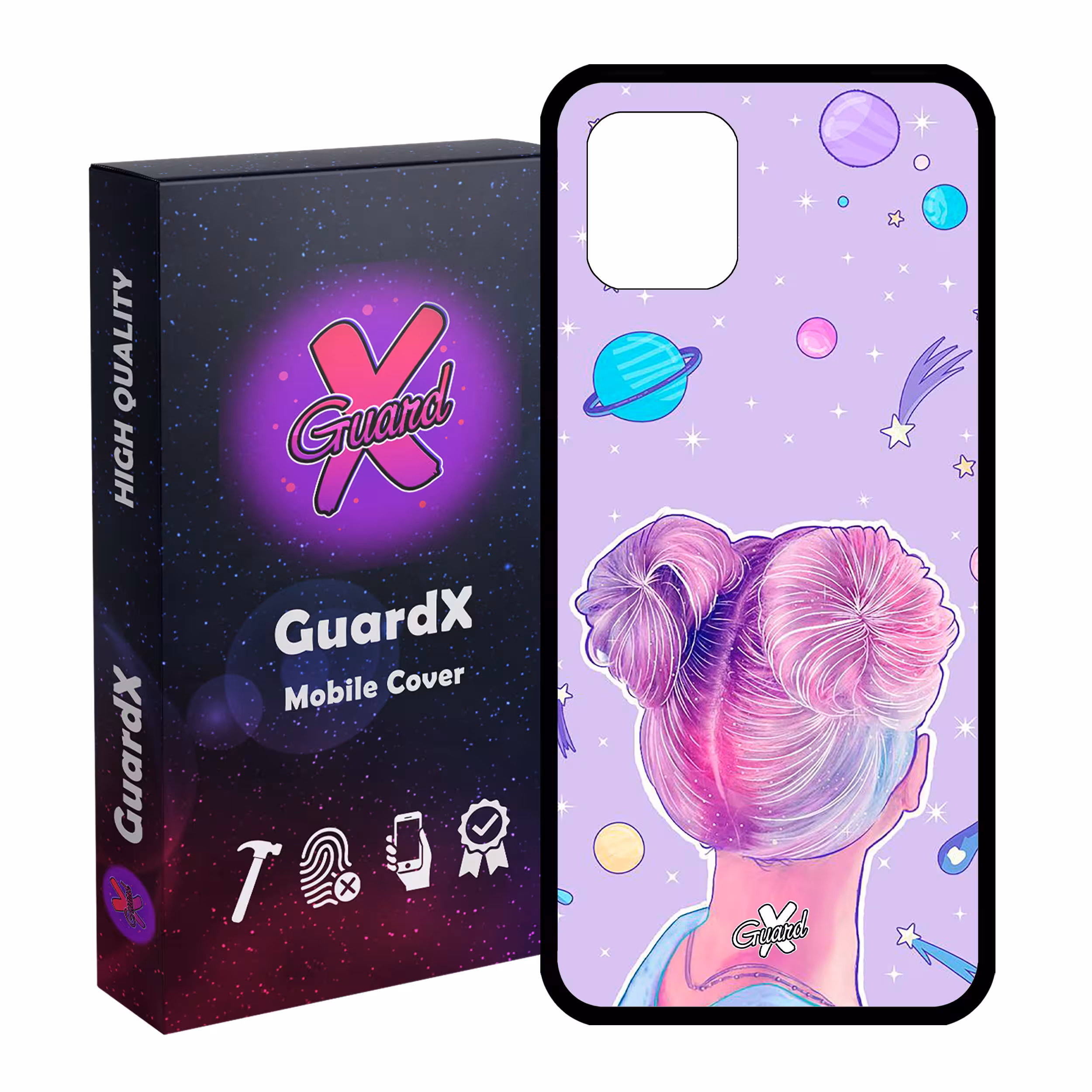 کاور گارد ایکس طرح Girl مدل Glass10112 مناسب برای گوشی موبایل سامسونگ Galaxy Note 10 Lite