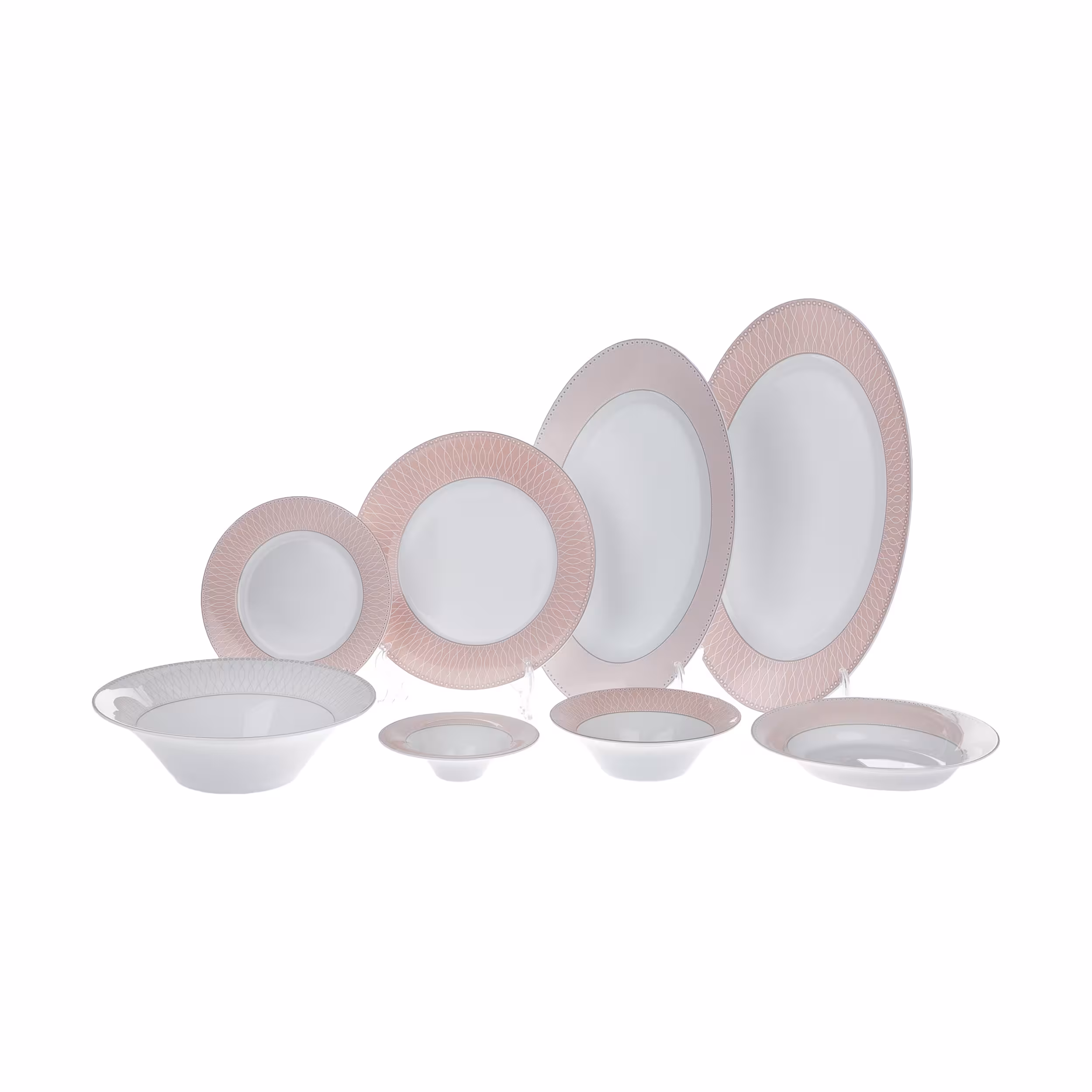 سرویس غذاخوری 35 پارچه چینی زرین ایران سری شهرزاد مدل ژانتی درجه عالی