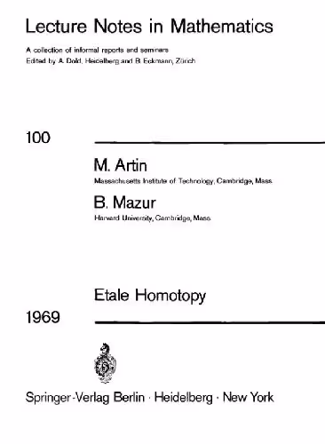 خرید و دانلود نسخه کامل کتاب Etale homotopy
