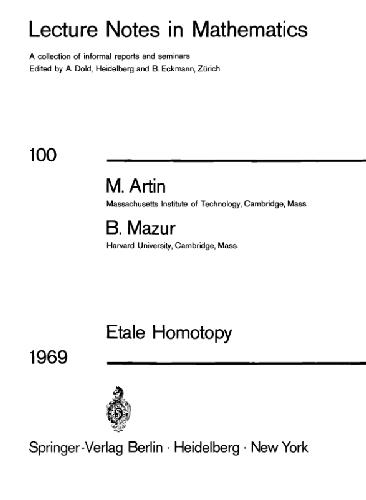 خرید و دانلود نسخه کامل کتاب Etale homotopy