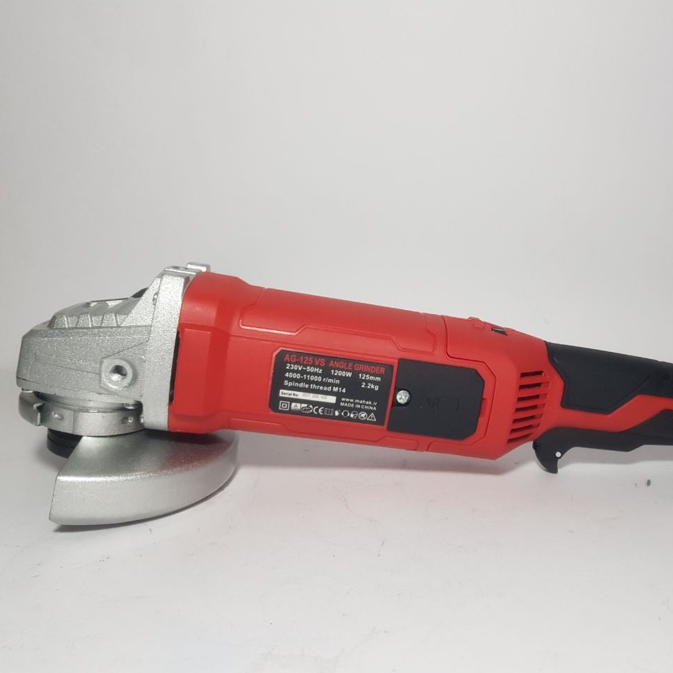 میدی فرز 125 میلیمتر دسته بلند 1200 وات صنعتی دور متغیر محک AG-125VS