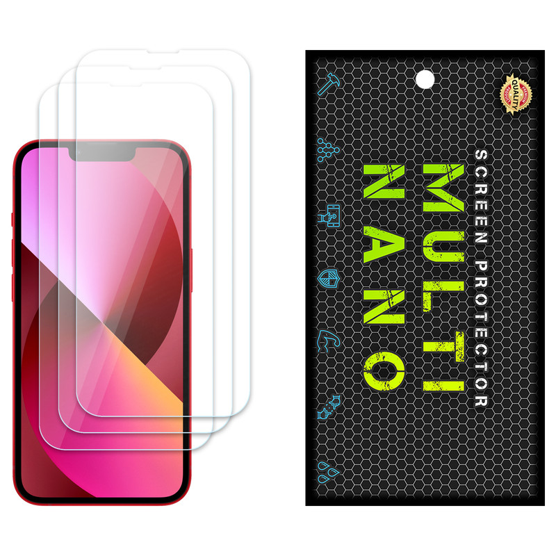 محافظ صفحه نمایش مولتی نانو مدل X-S3N مناسب برای گوشی موبایل اپل iPhone 13 بسته سه عددی | کالا برتری