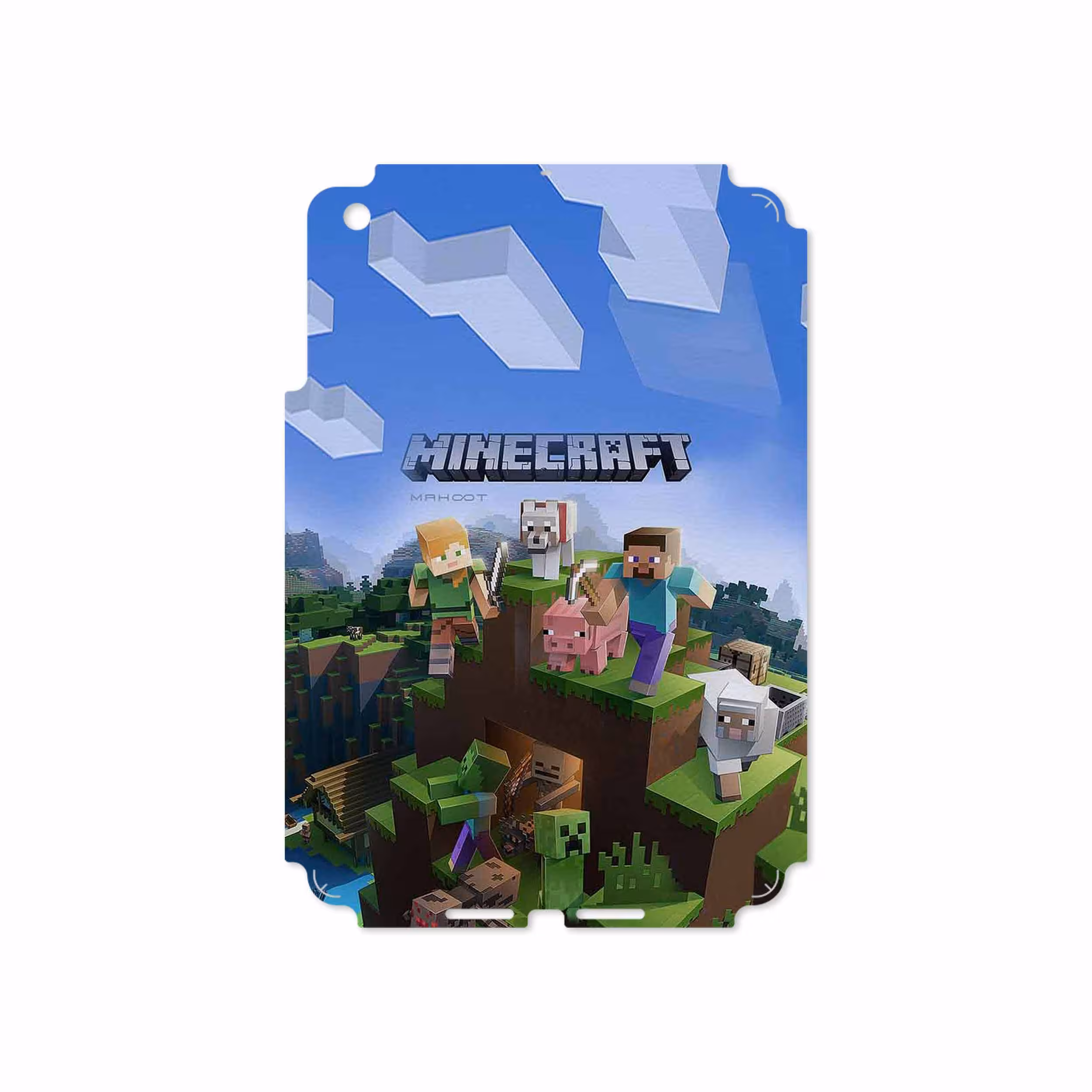 برچسب پوششی ماهوت مدل Minecraft-Game مناسب برای تبلت اپل iPad mini 2012 A1455