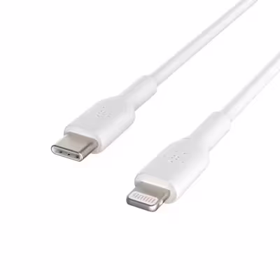 کابل تبدیل USB-C به لایتنینگ بلکین مدل CAA003bt1MWH Fast Charge به طول 1 متر