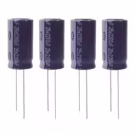 خازن الکترولیت 2200 میکروفاراد 25 ولت آکسبوم مدل TEC 22225 بسته 4 عددی