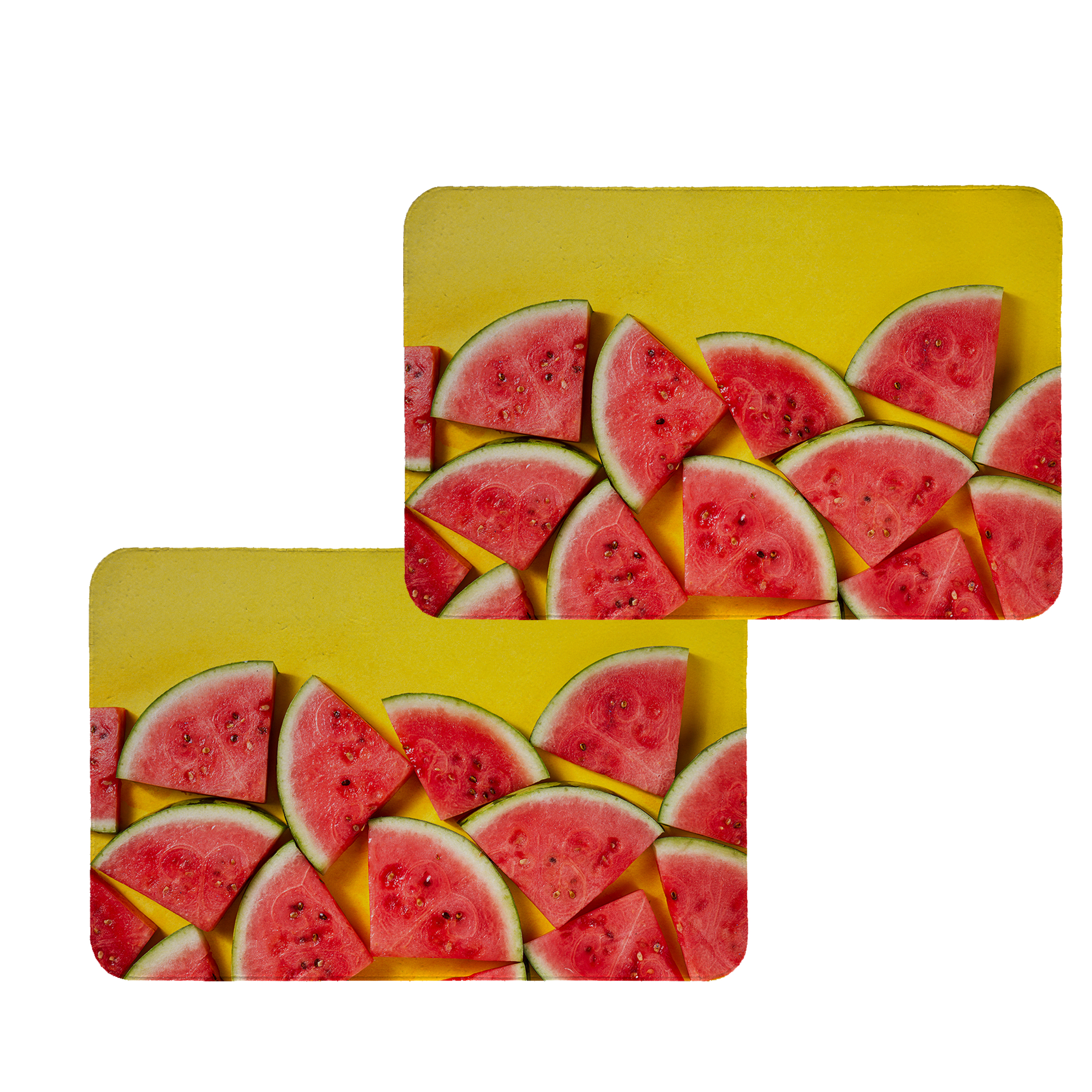 زیربشقابی طرح هندوانه کد 8422 مجموعه 2 عددی