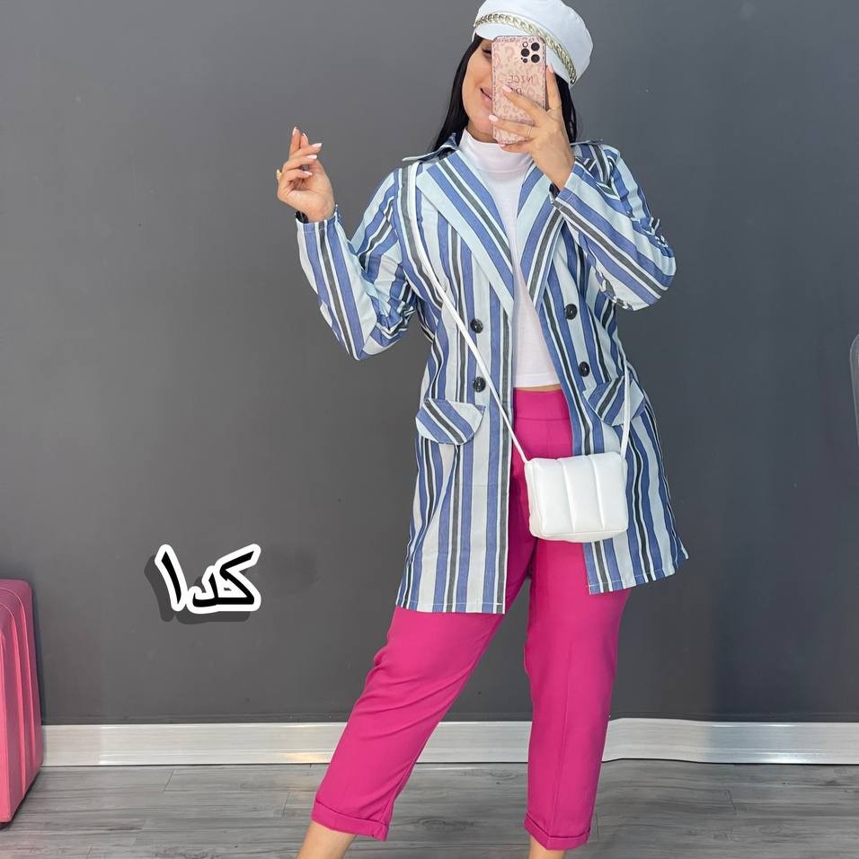 مانتو کتی راه راه