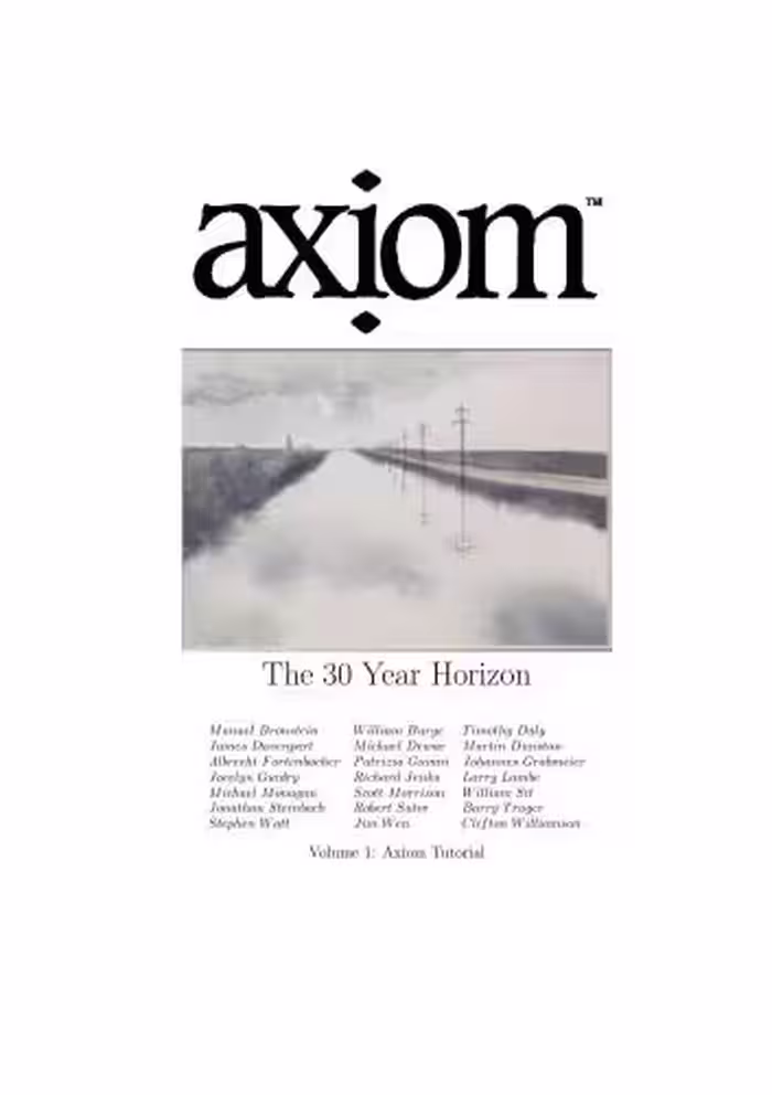 خرید و دانلود نسخه کامل کتاب Axiom: Volume 1: Axiom Tutorial