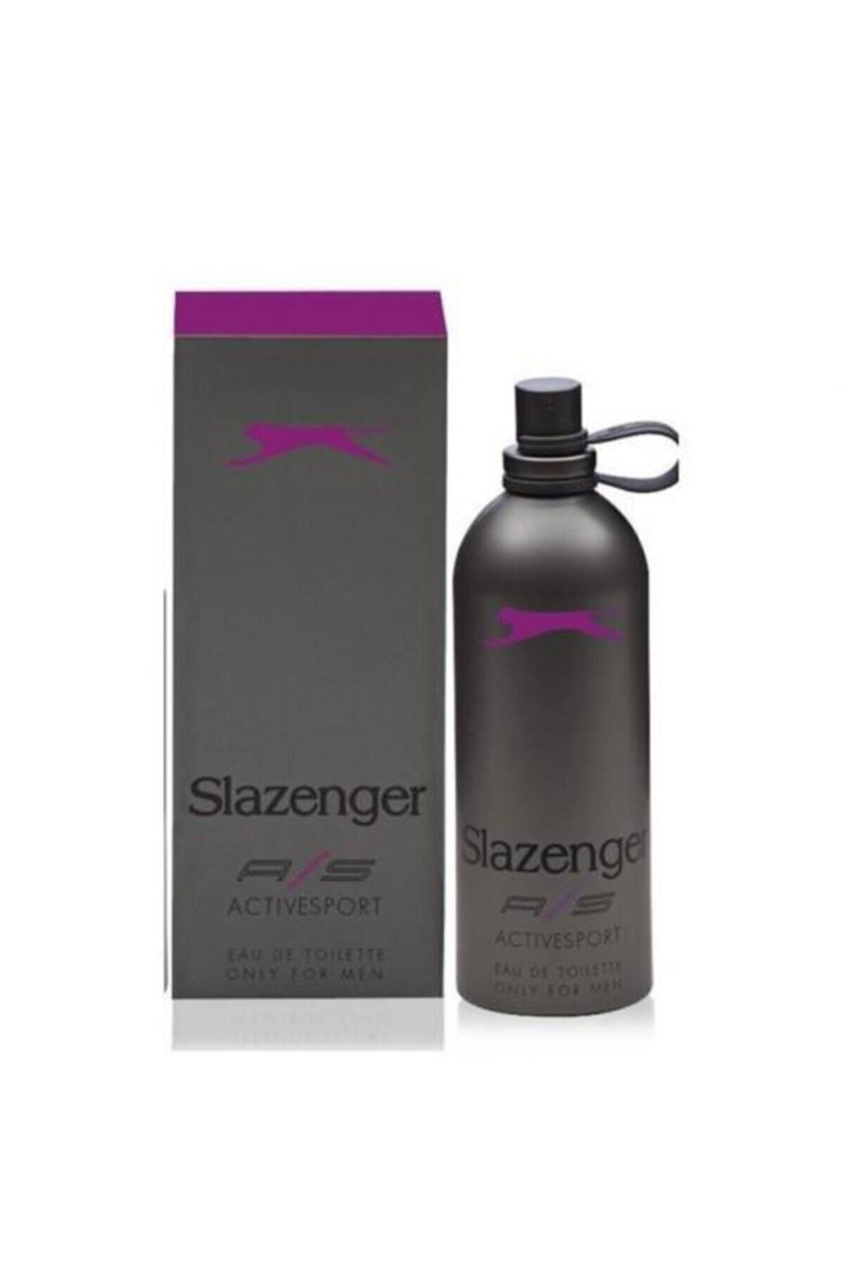 عطر سفید مردانه ادوتویلت بنفش اکتیو اسپورت 125 میلی اسلازنجر ساخت انگلستان Slazenger