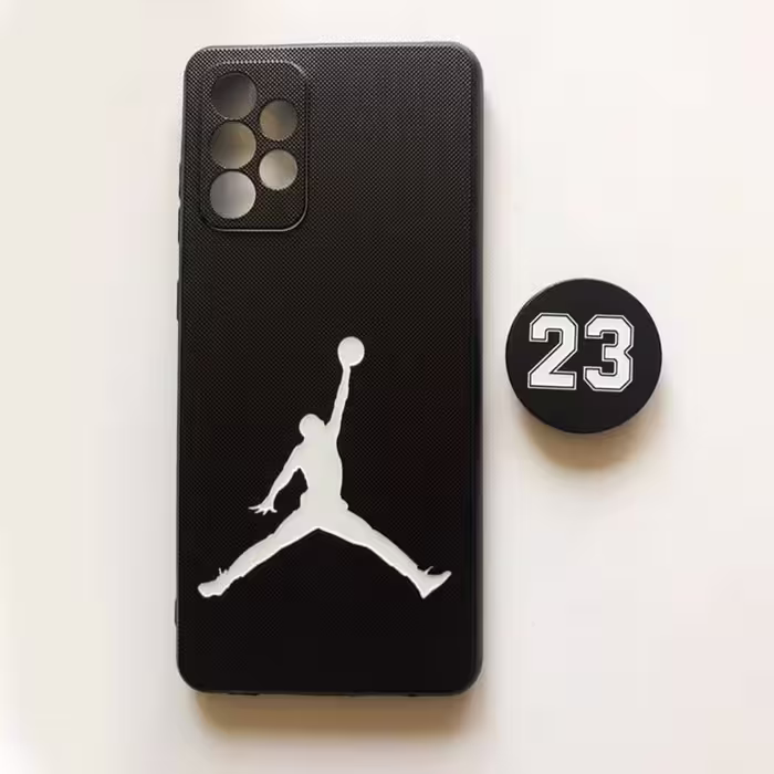 کاور مدل JORDAN72 مناسب برای گوشی موبایل سامسونگ Galaxy A72 به همراه پایه نگهدارنده