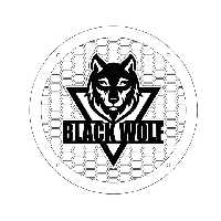 قاب میدرنج طرح  گرگ سیاه (یک جفت)