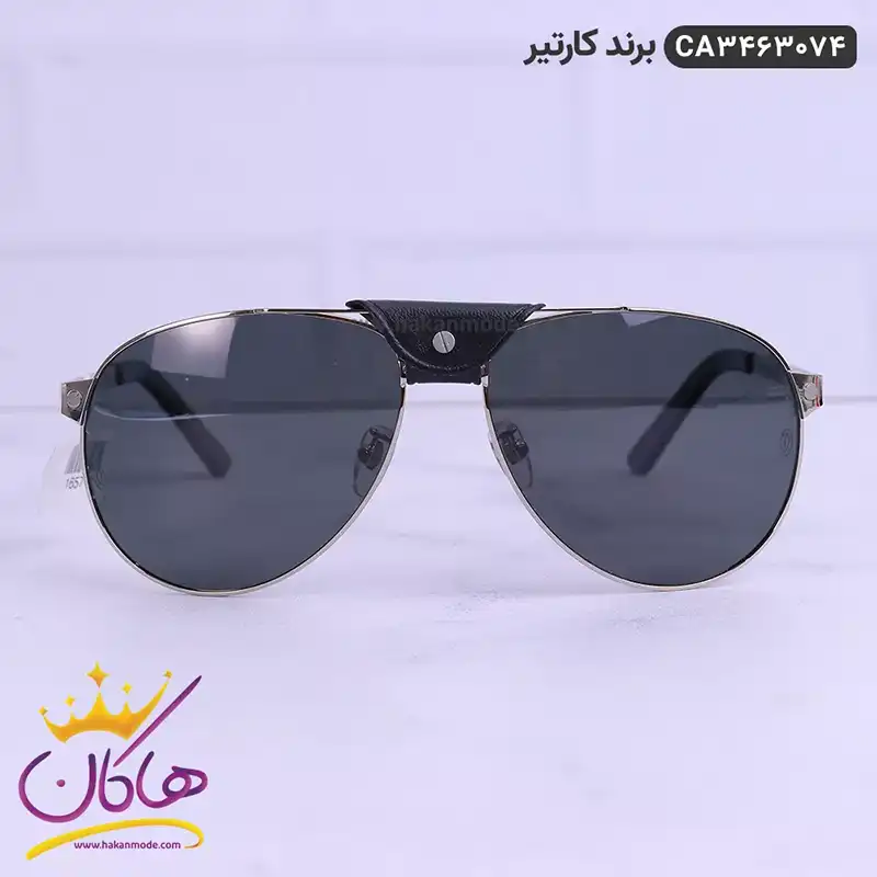 عینک اورجینال کارتیه نقره ای کد CA3463074