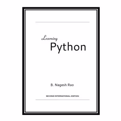 کتاب Learning Python اثر Nagesh Rao انتشارات مؤلفین طلایی