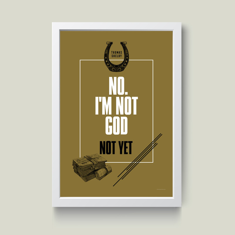 تابلو مدل انگیزشی Im not god کدG12-47
