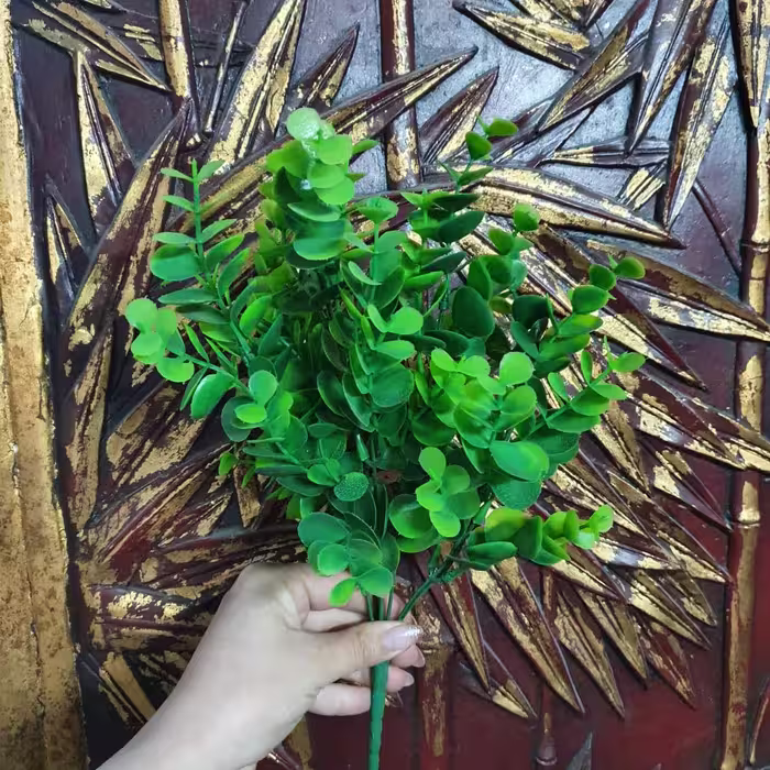 گل مصنوعی مدل شمشاد  120 مجموعه 2 عددی
