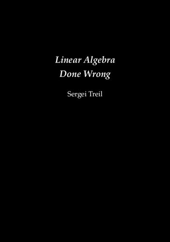 خرید و دانلود نسخه کامل کتاب Linear Algebra Done Wrong