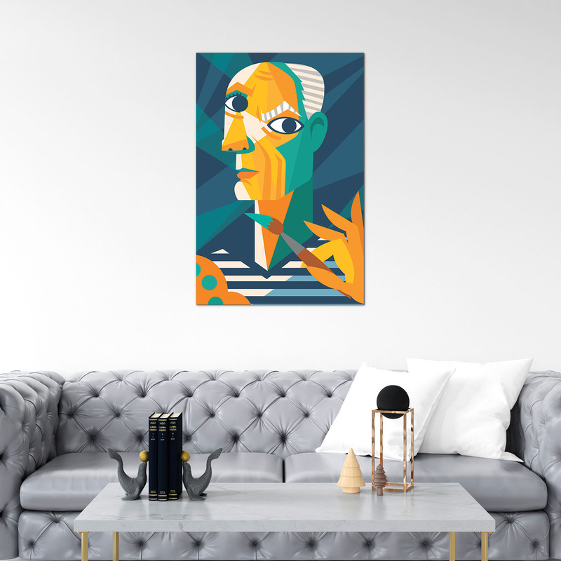 تابلو شاسی مدل مدرن صورت tab-641-01 | دنیای قاب